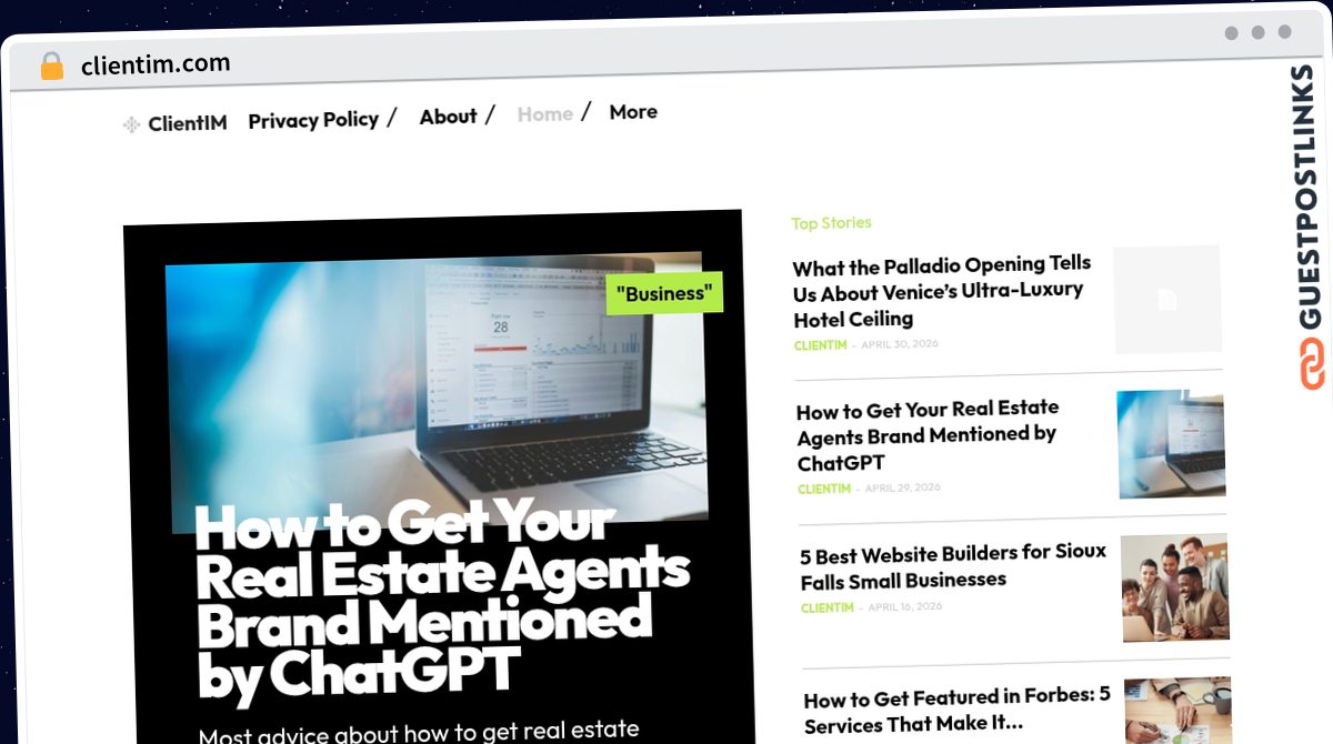 Publish Guest Post on clientim.com