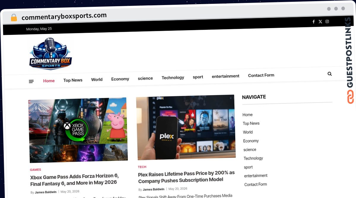 Publish Guest Post on commentaryboxsports.com