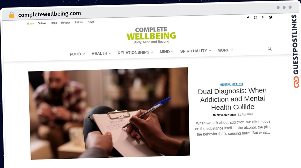 Publish Guest Post on completewellbeing.com