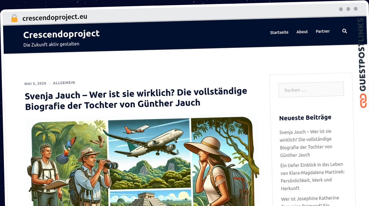 Publish Guest Post on crescendoproject.eu