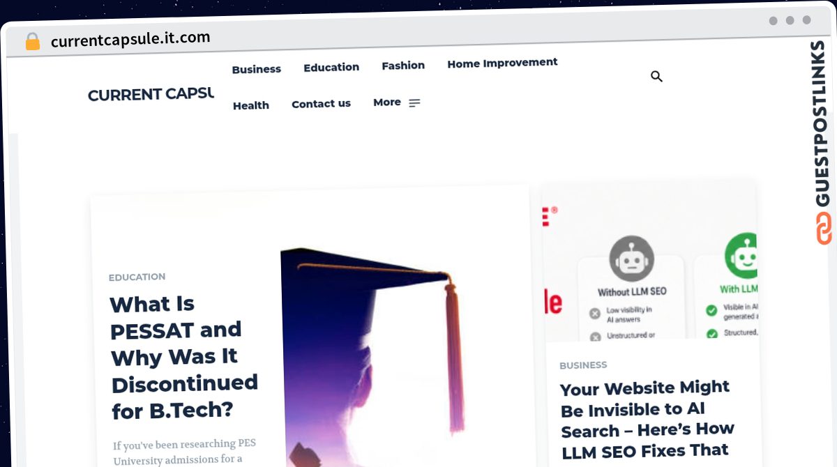 Publish Guest Post on currentcapsule.it.com