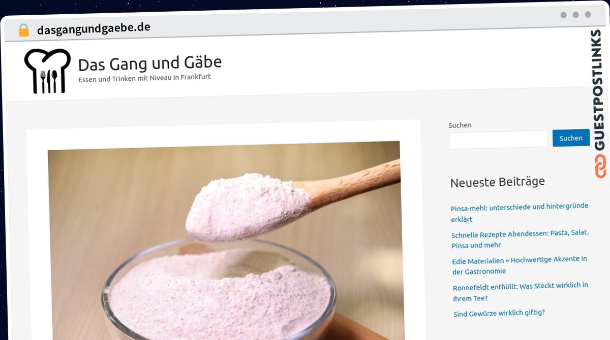 Publish Guest Post on dasgangundgaebe.de