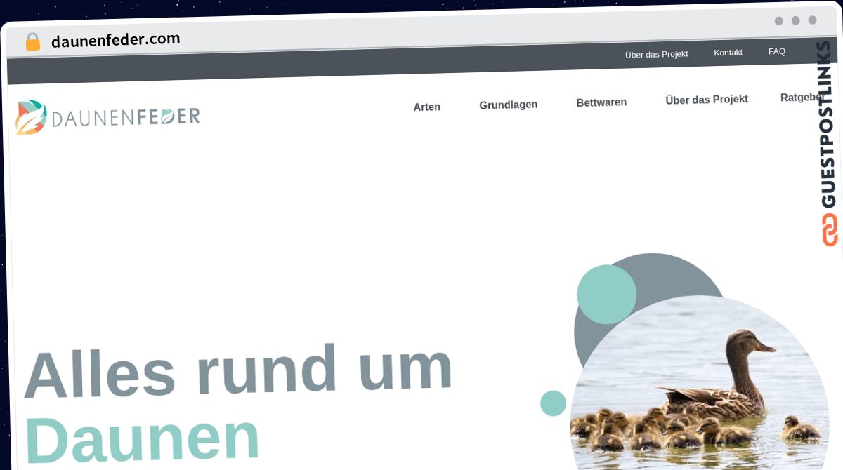 Publish Guest Post on daunenfeder.com