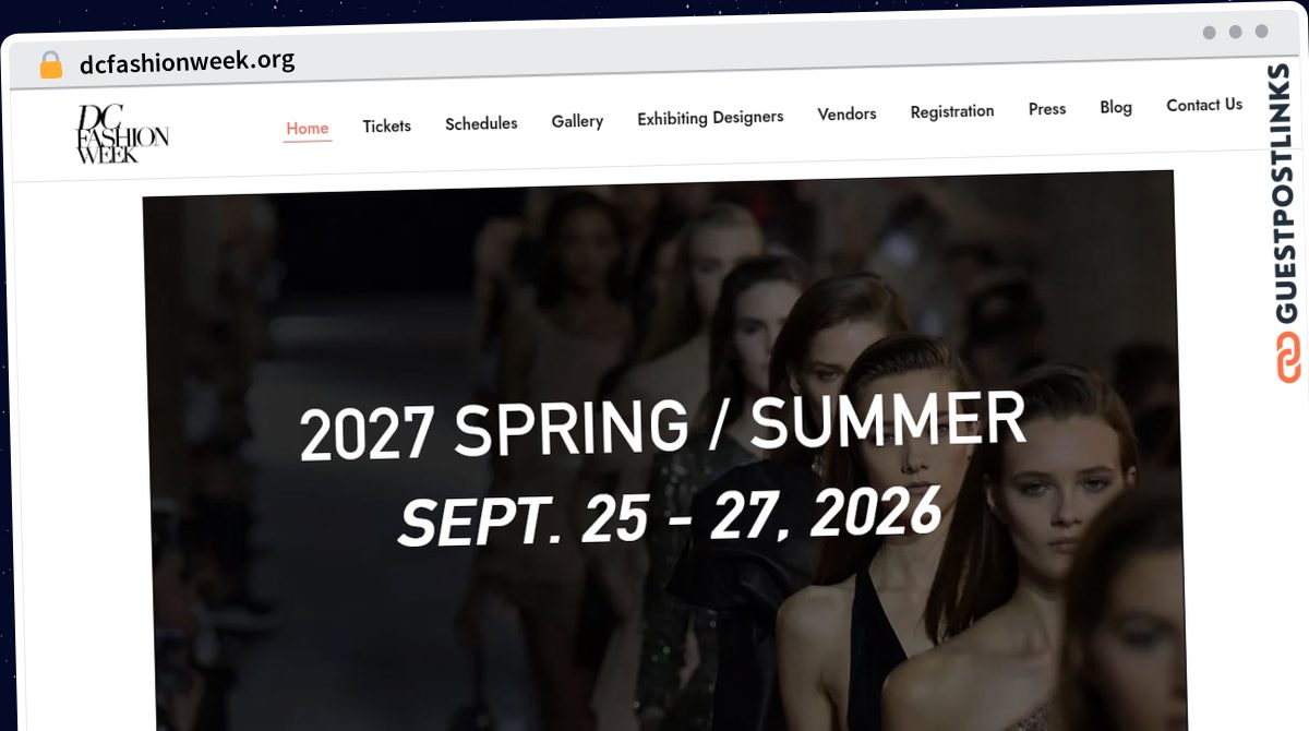 Publish Guest Post on dcfashionweek.org