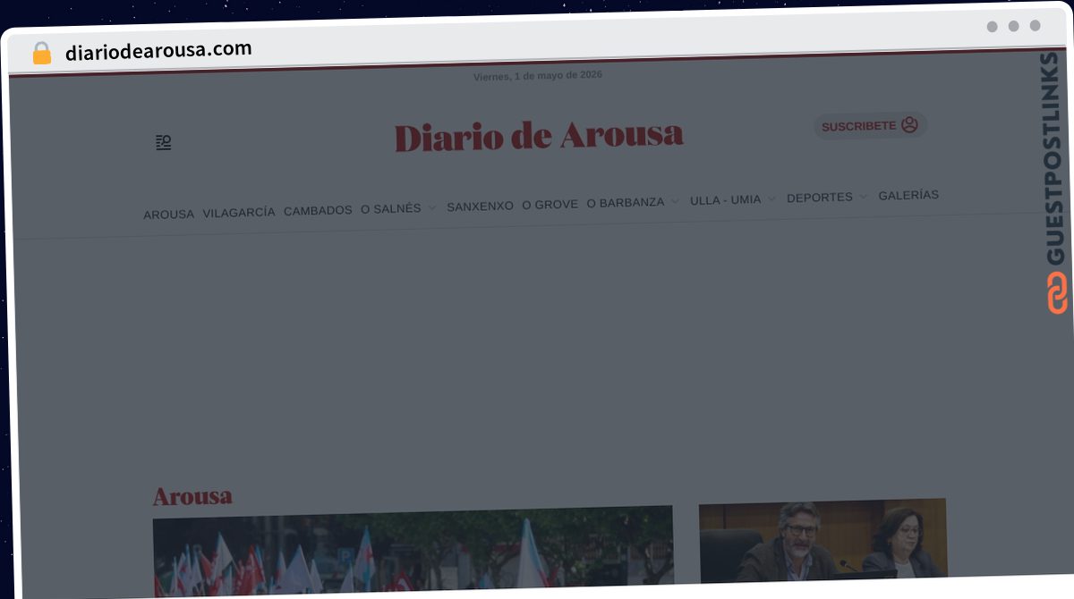 Publish Guest Post on diariodearousa.com