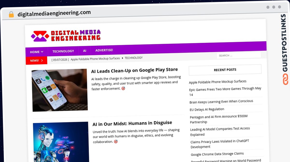 Publish Guest Post on digitalmediaengineering.com