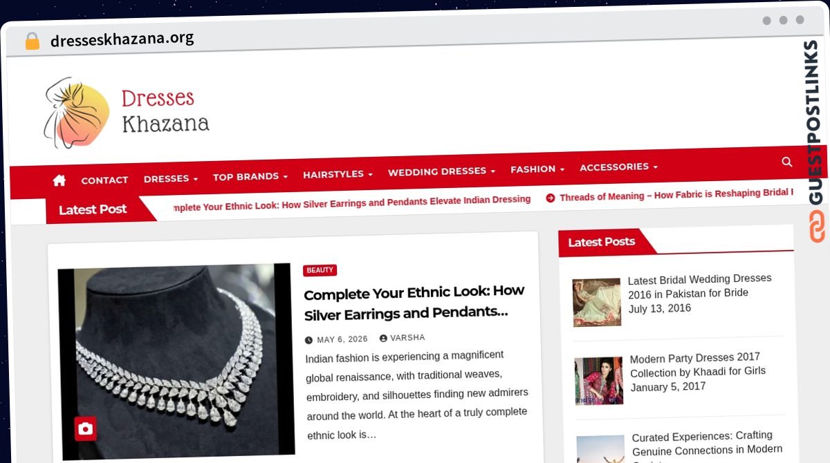 Publish Guest Post on dresseskhazana.org
