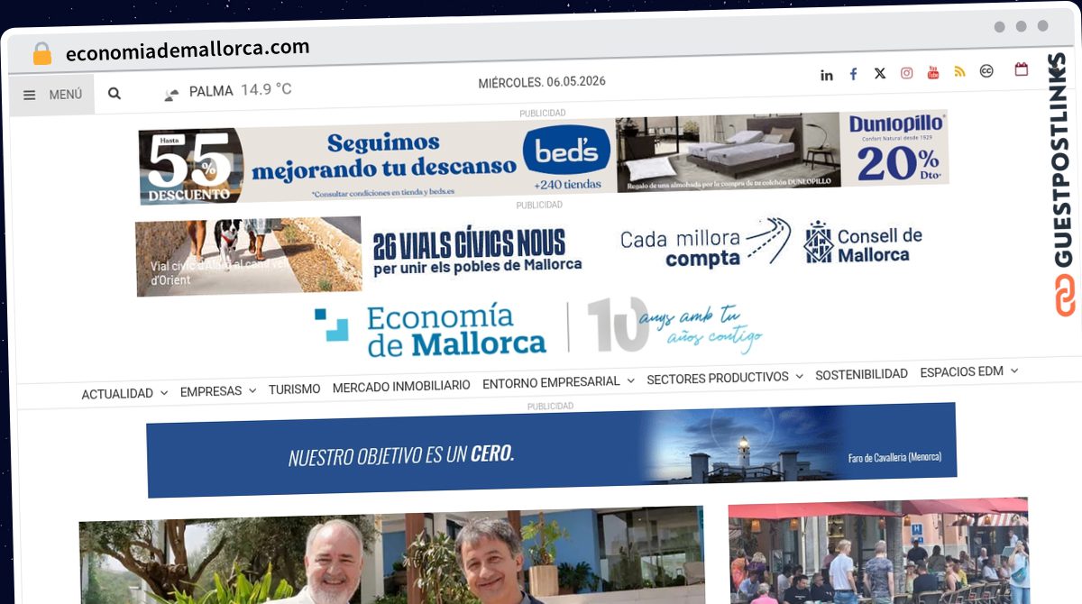 Publish Guest Post on economiademallorca.com