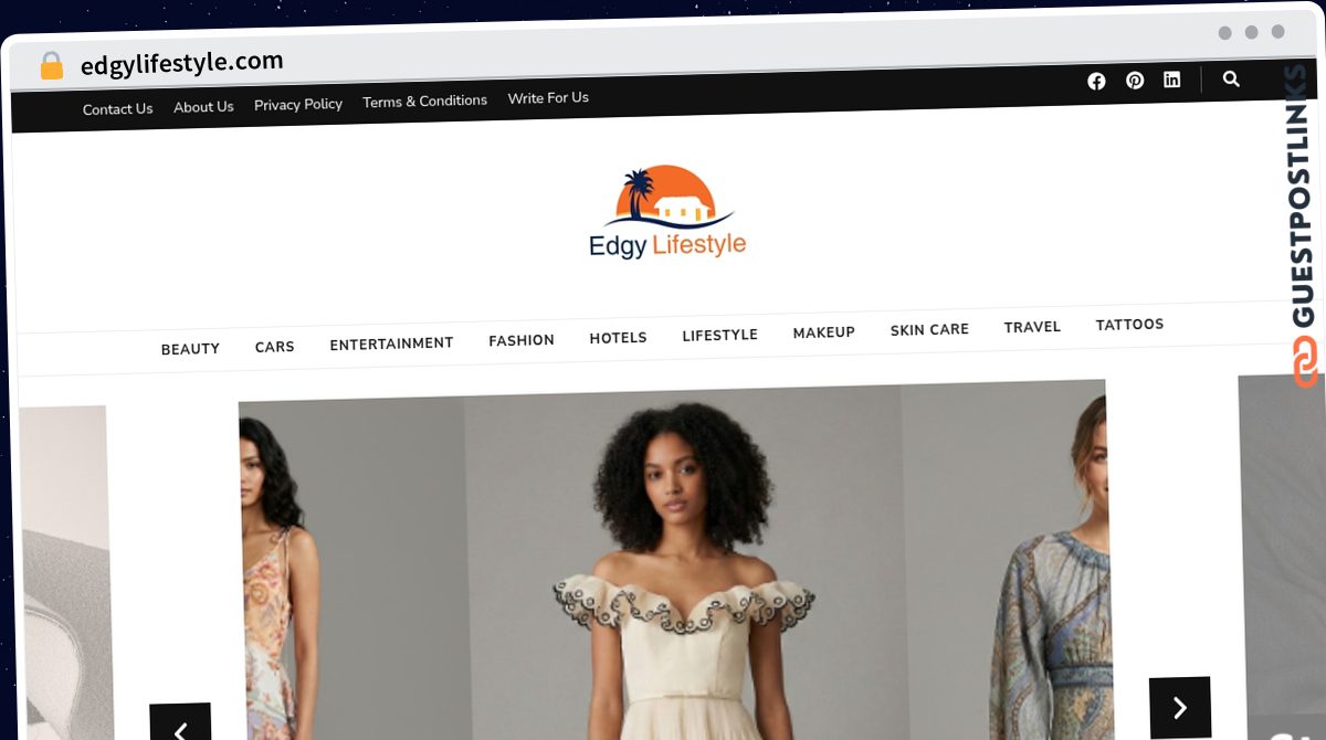 Publish Guest Post on edgylifestyle.com