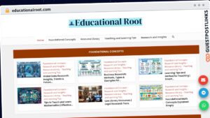 Publish Guest Post on educationalroot.com