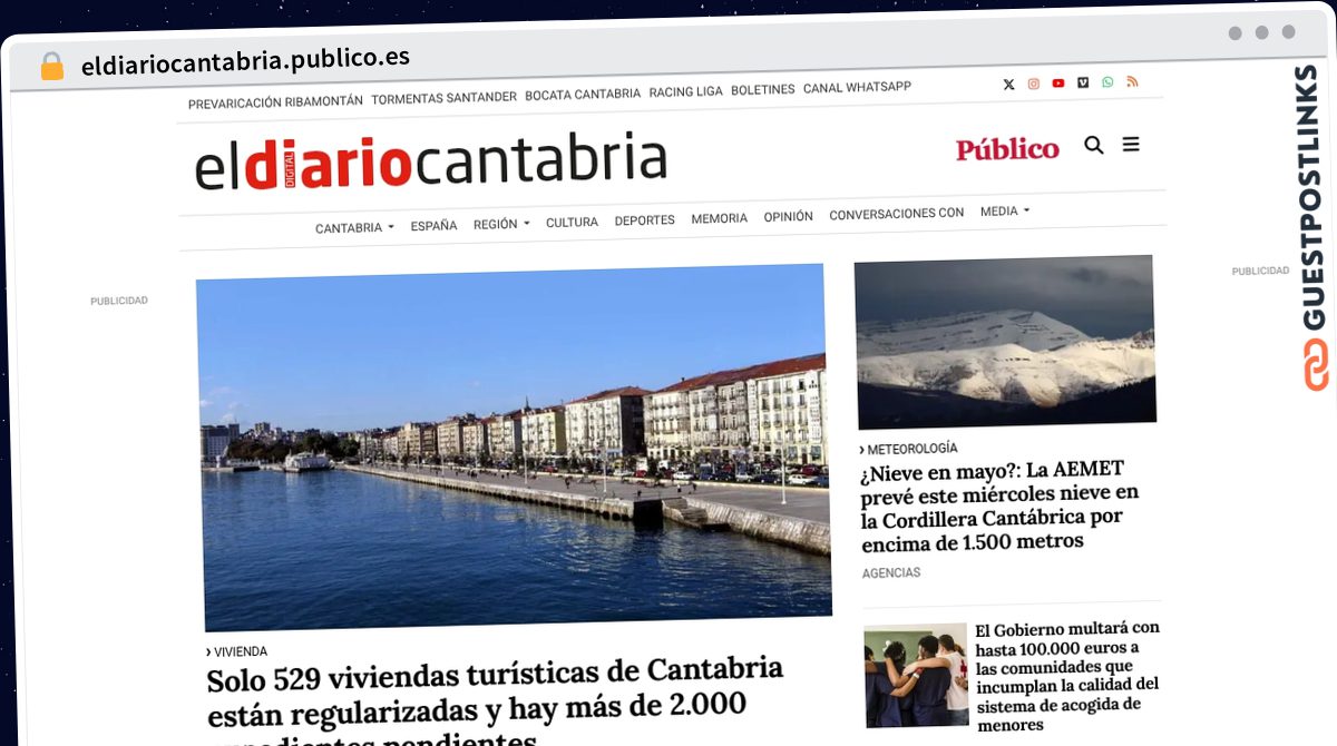 Publish Guest Post on eldiariocantabria.publico.es