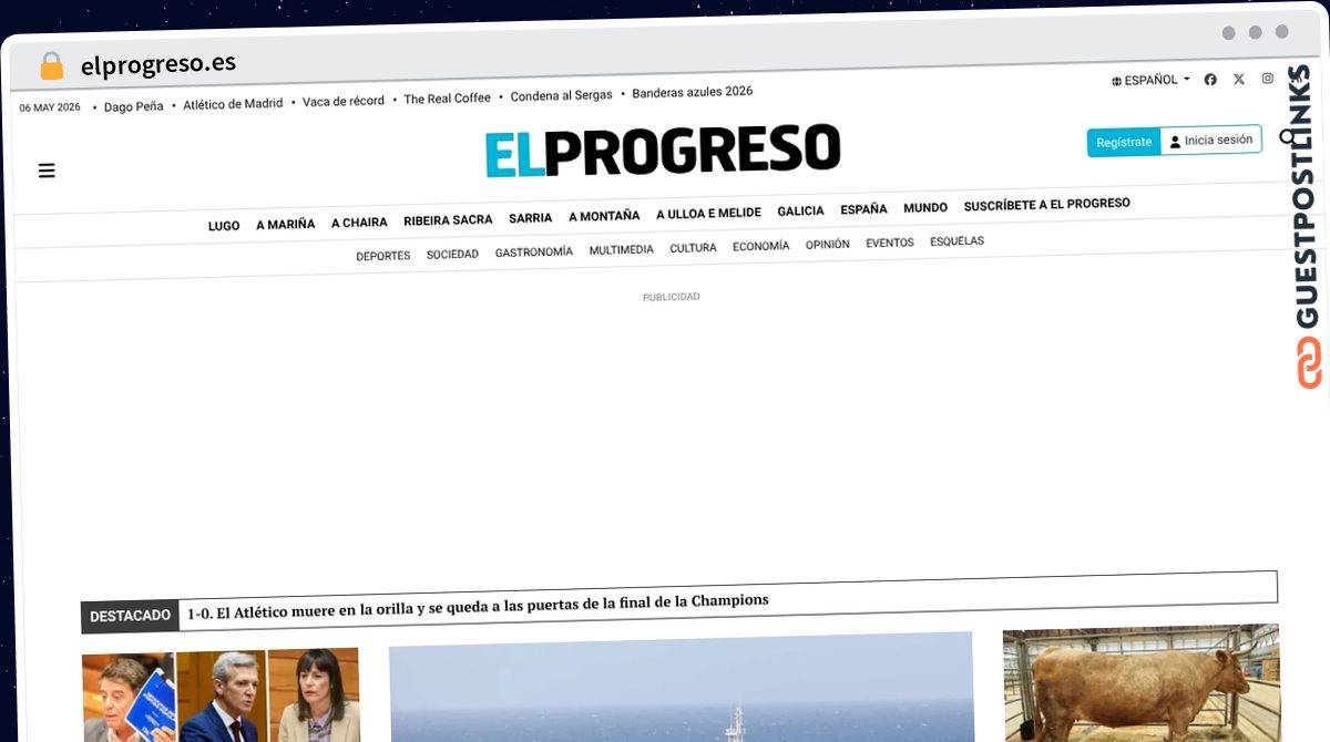 Publish Guest Post on elprogreso.es