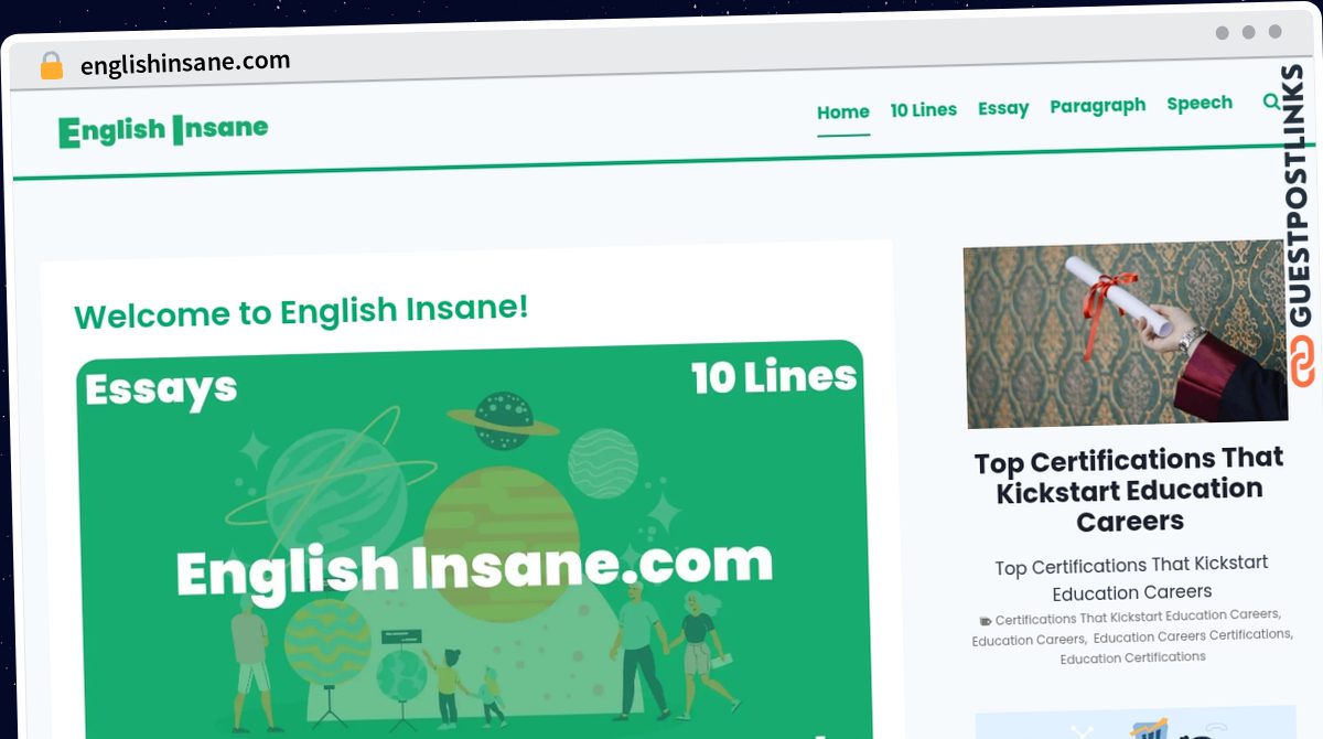 Publish Guest Post on englishinsane.com