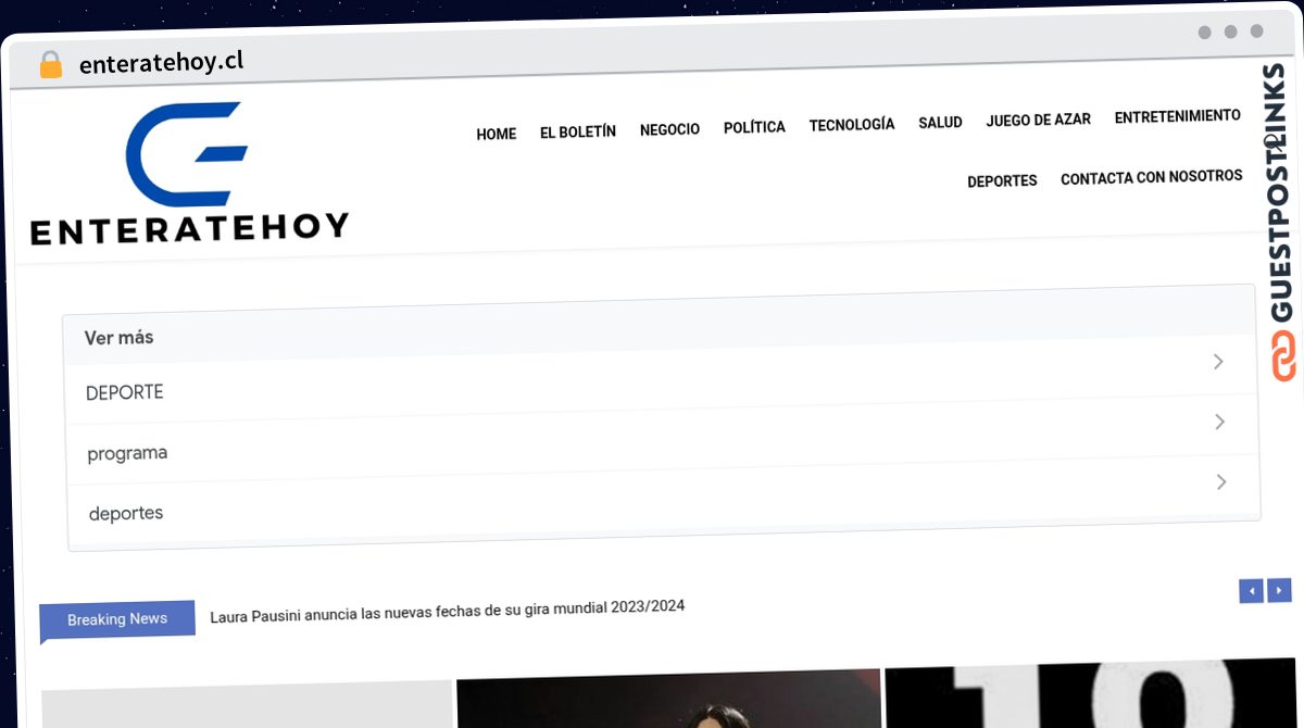 Publish Guest Post on enteratehoy.cl