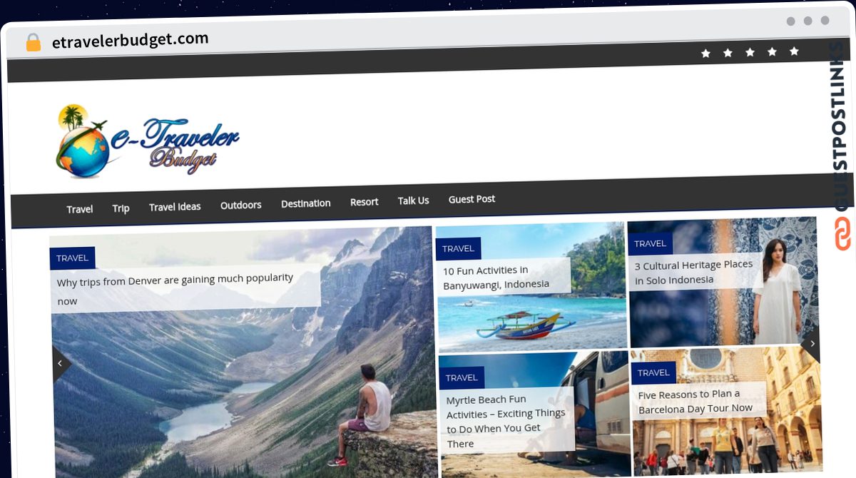 Publish Guest Post on etravelerbudget.com