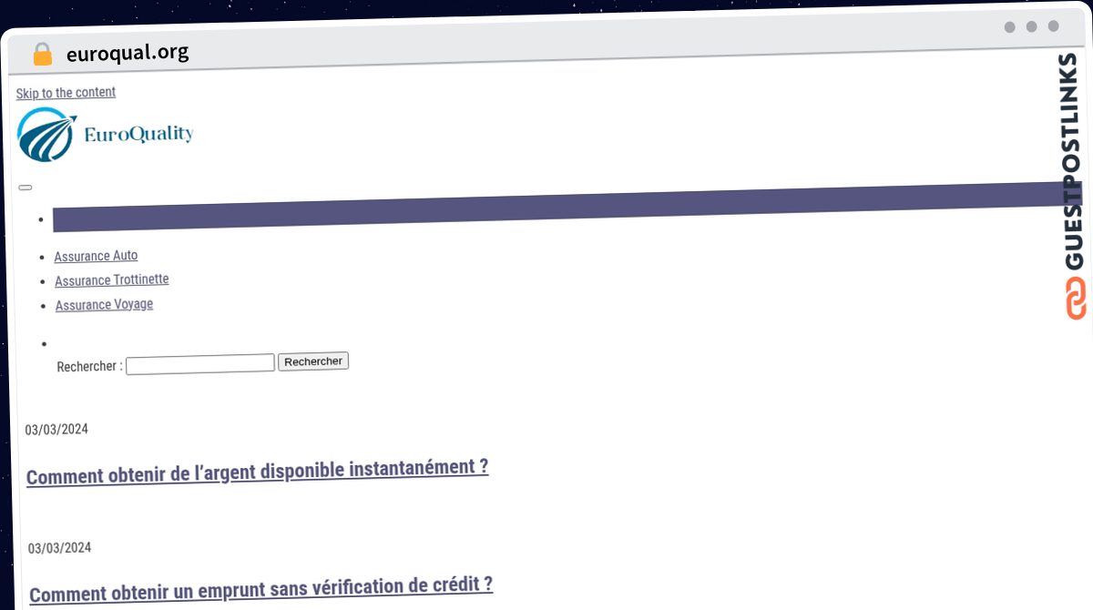 Publish Guest Post on euroqual.org