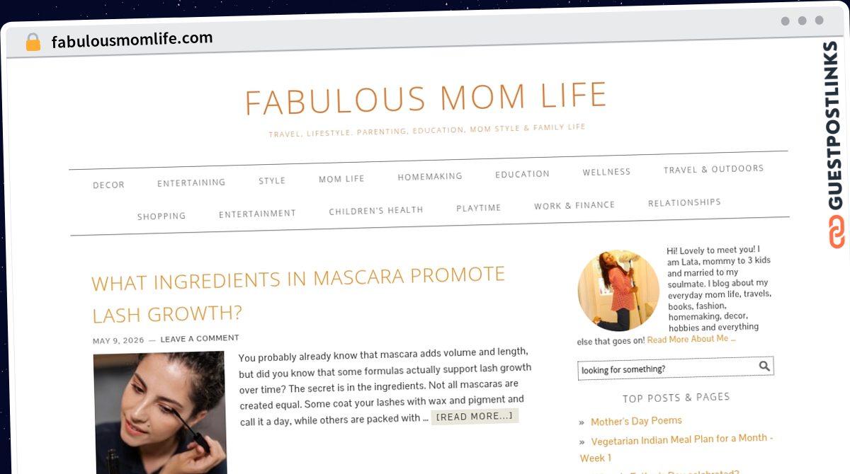 Publish Guest Post on fabulousmomlife.com