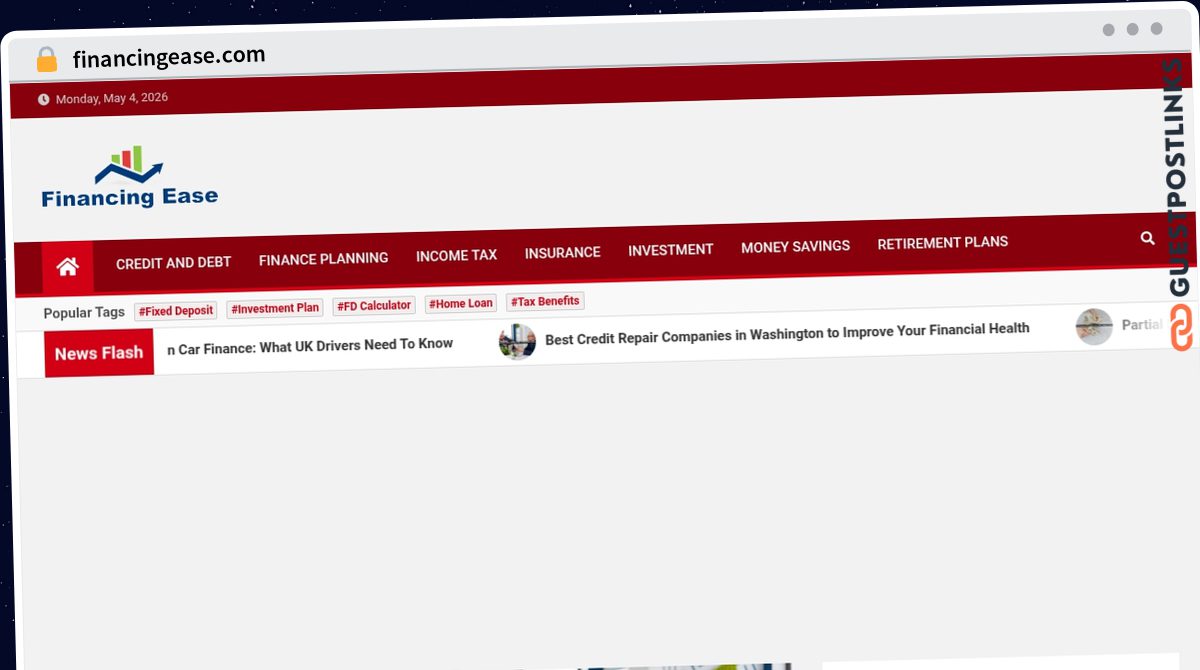 Publish Guest Post on financingease.com