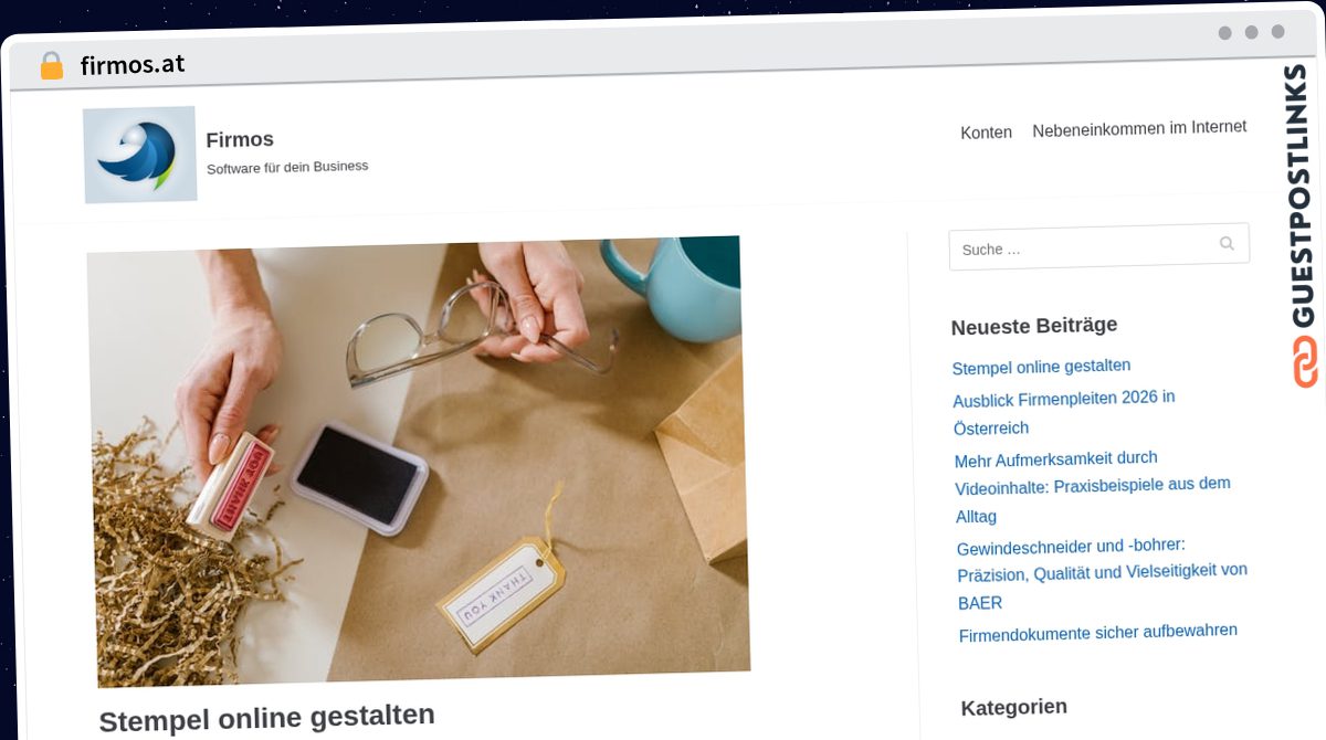 Publish Guest Post on firmos.at