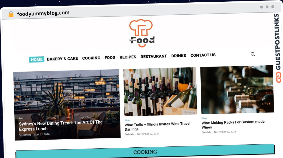 Publish Guest Post on foodyummyblog.com