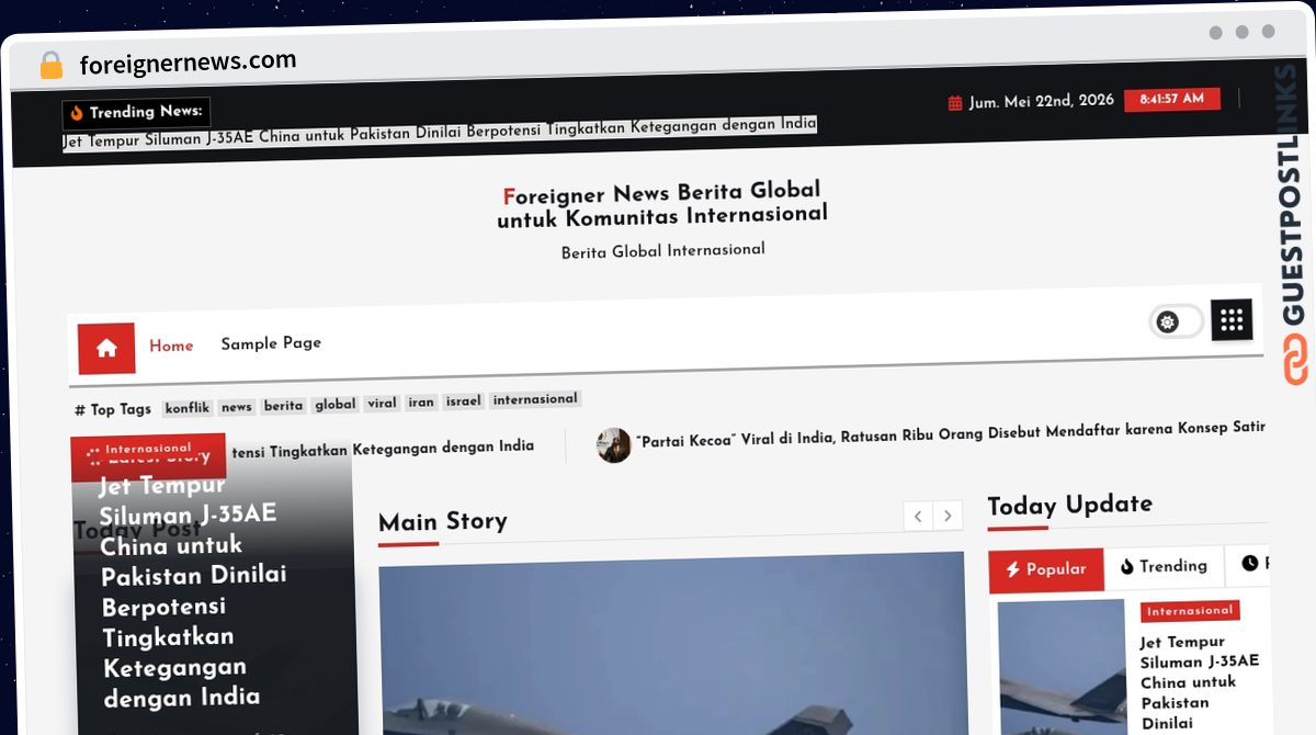 Publish Guest Post on foreignernews.com