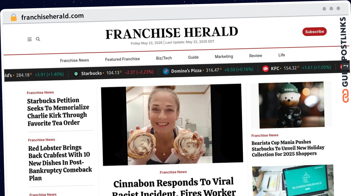 Publish Guest Post on franchiseherald.com