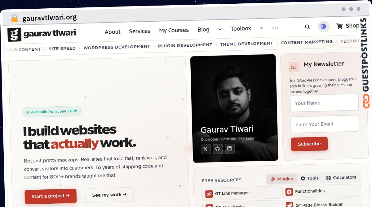 Publish Guest Post on gauravtiwari.org