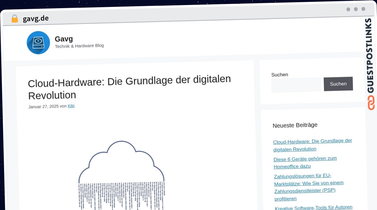 Publish Guest Post on gavg.de