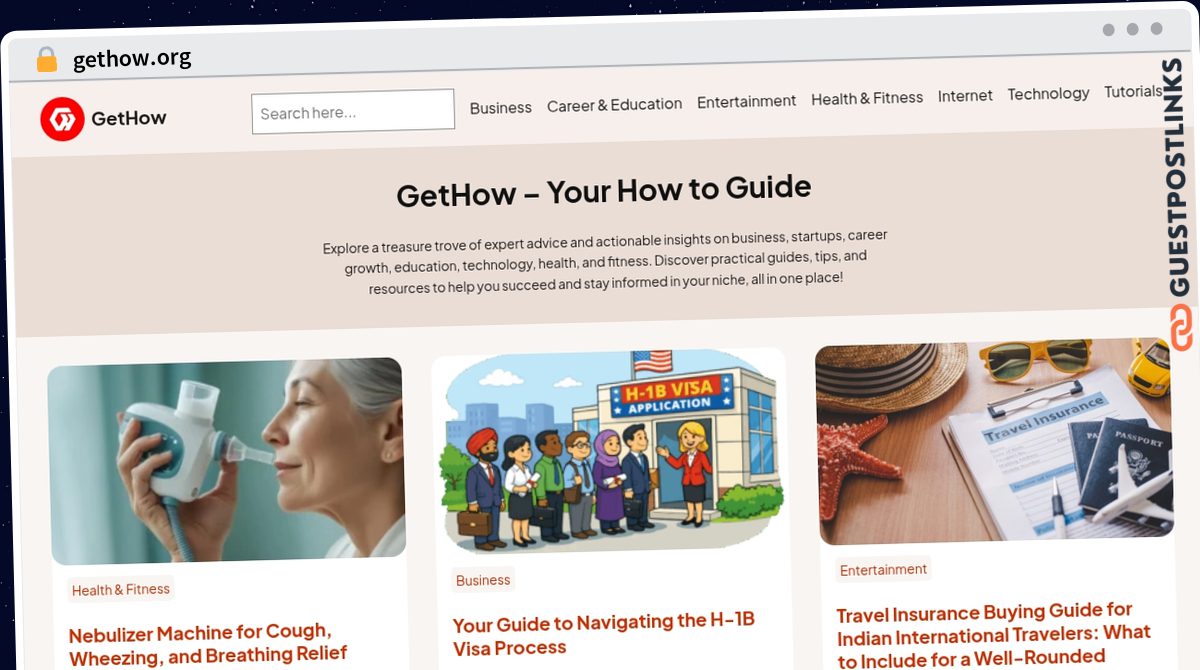 Publish Guest Post on gethow.org