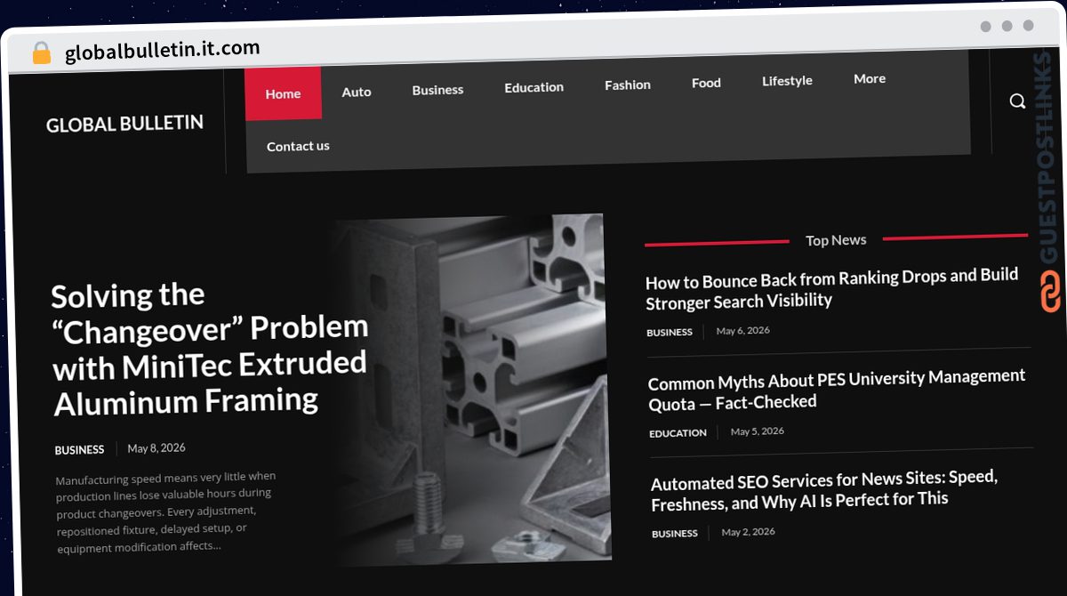 Publish Guest Post on globalbulletin.it.com