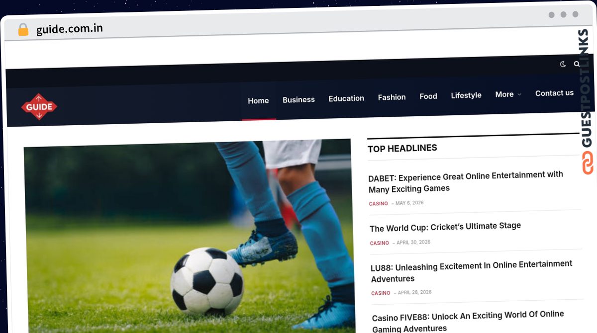 Publish Guest Post on guide.com.in