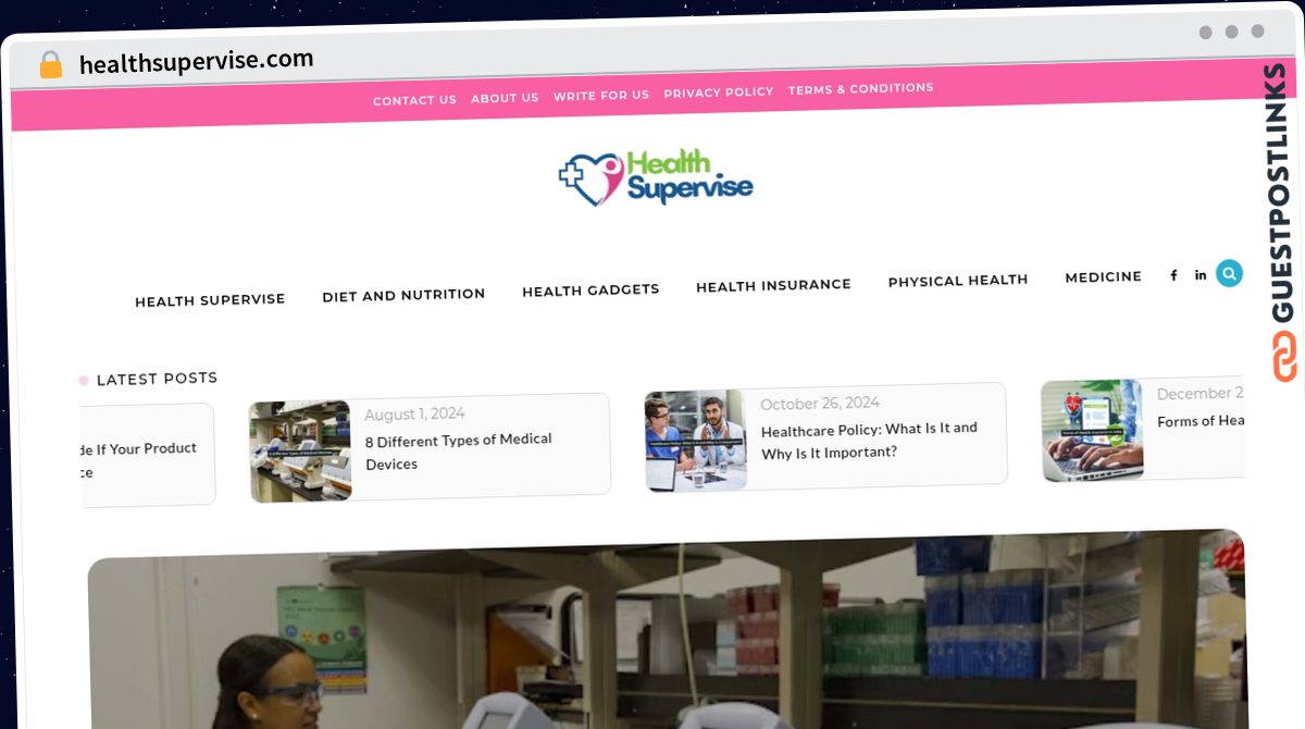 Publish Guest Post on healthsupervise.com