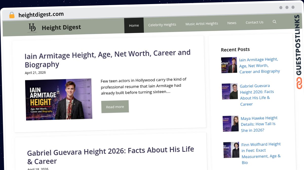 Publish Guest Post on heightdigest.com