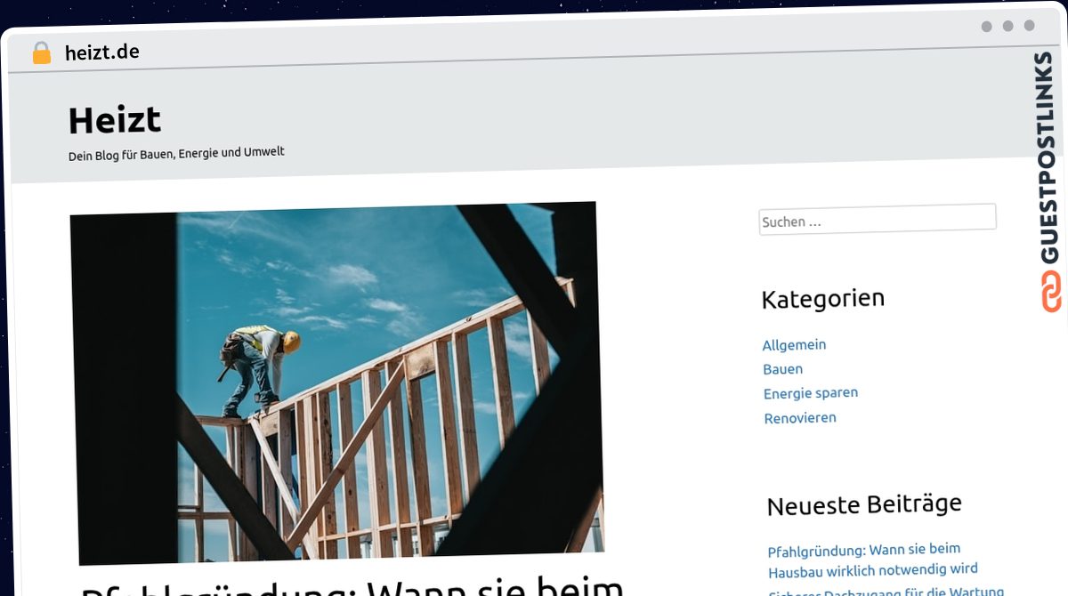 Publish Guest Post on heizt.de