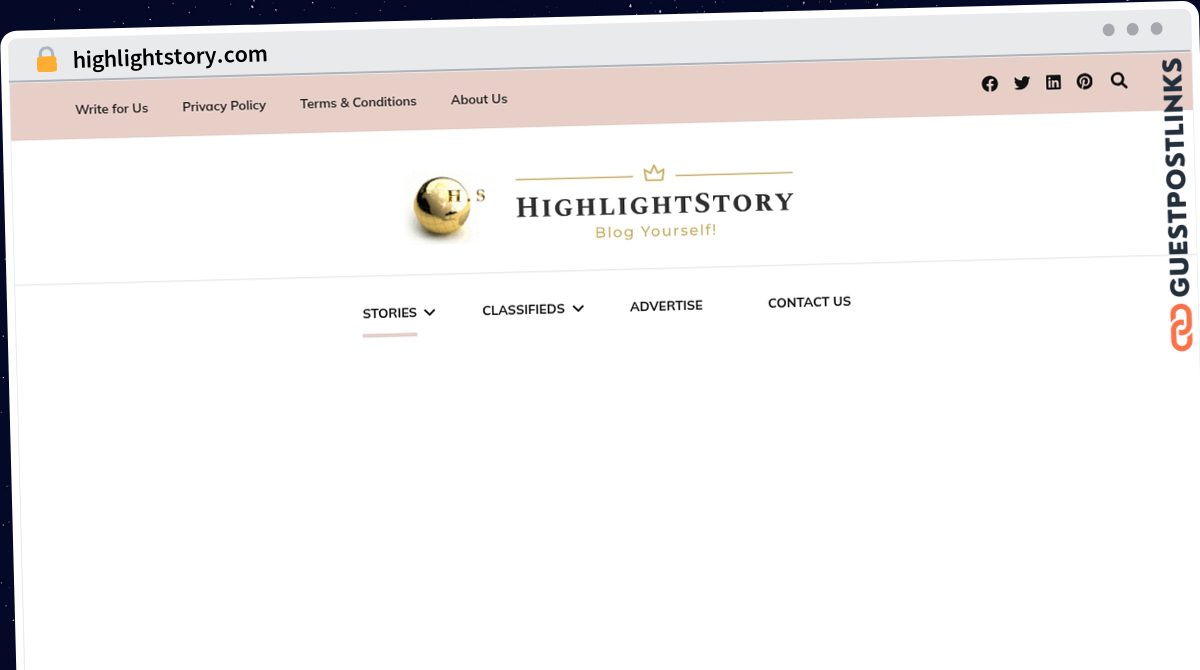 Publish Guest Post on highlightstory.com