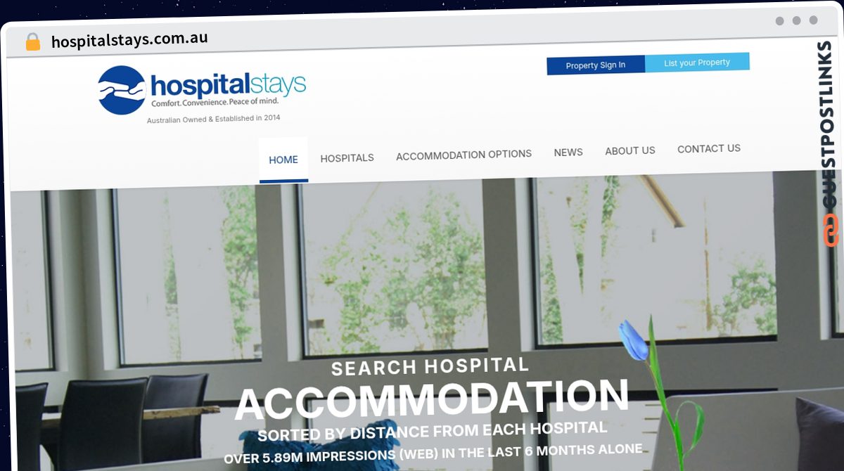 Publish Guest Post on hospitalstays.com.au