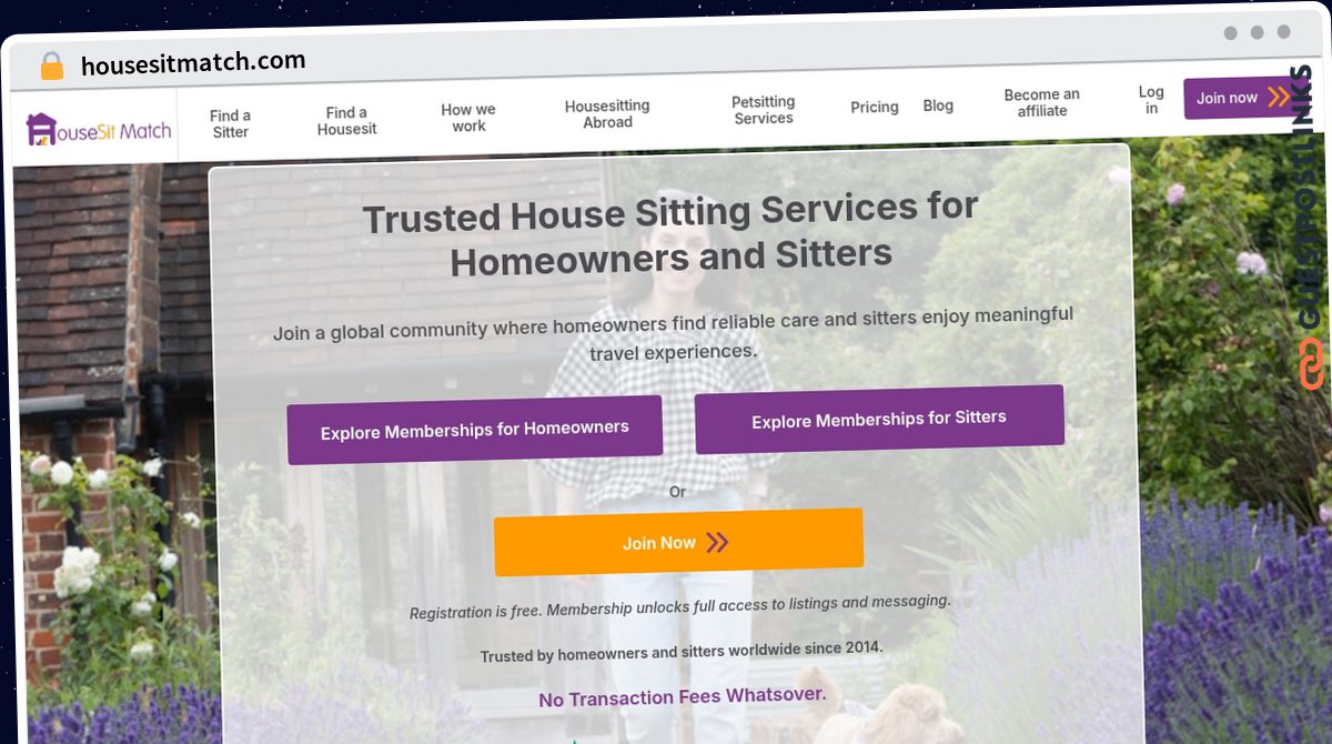 Publish Guest Post on housesitmatch.com