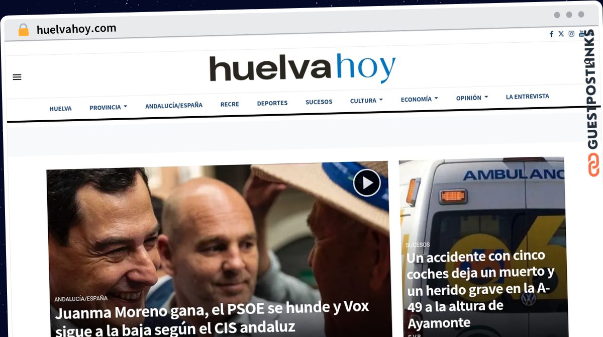 Publish Guest Post on huelvahoy.com