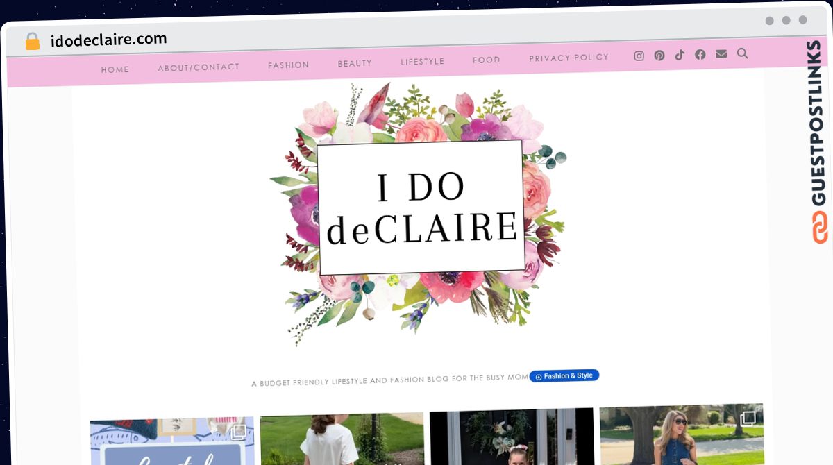 Publish Guest Post on idodeclaire.com
