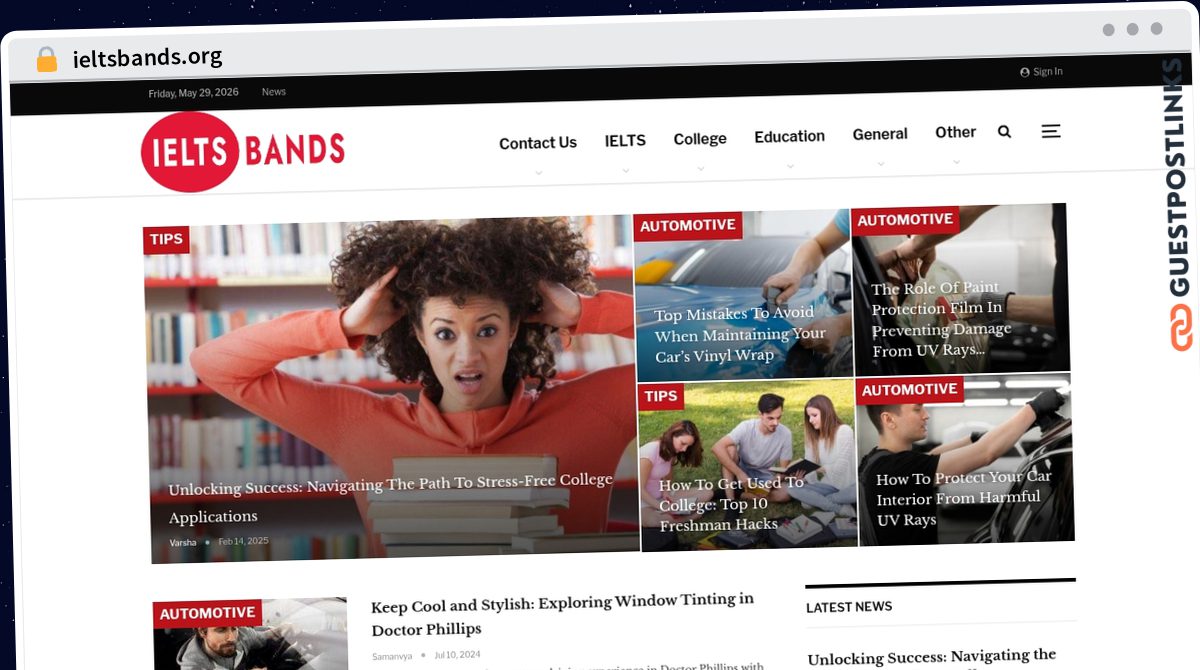 Publish Guest Post on ieltsbands.org
