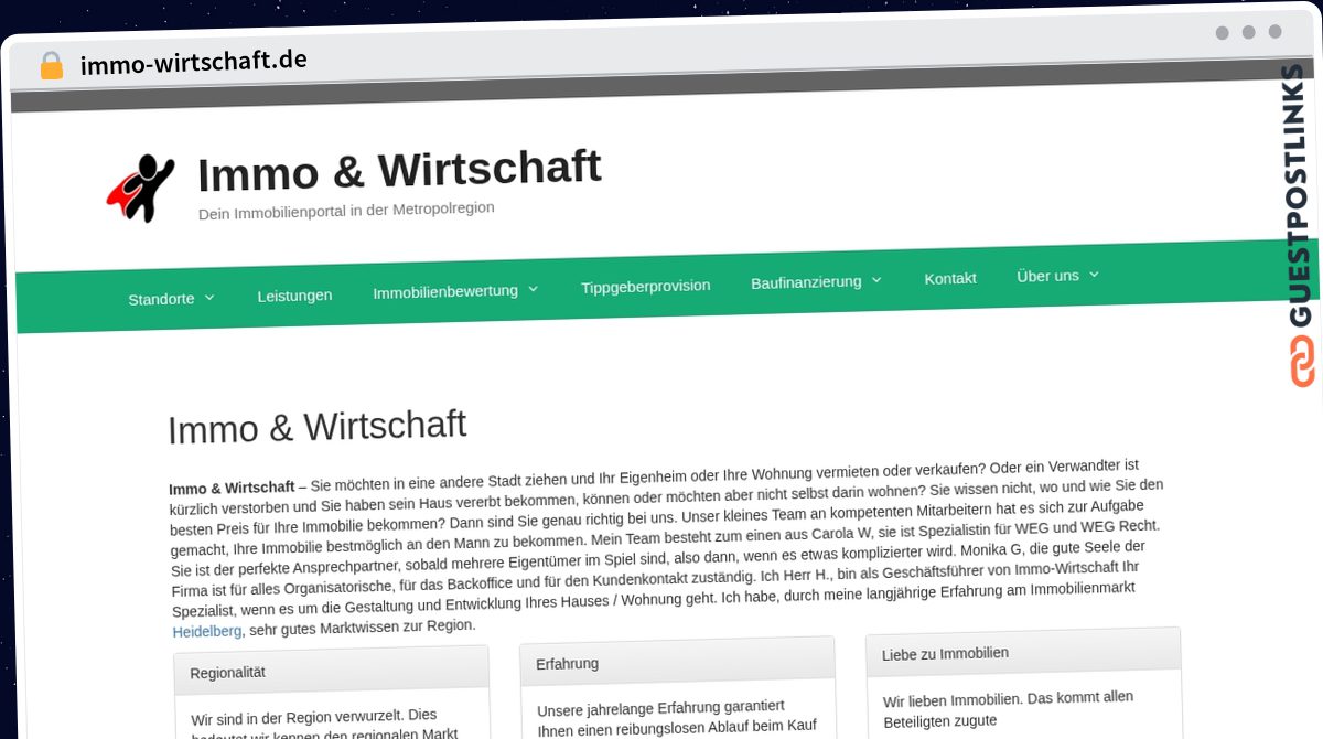 Publish Guest Post on immo-wirtschaft.de
