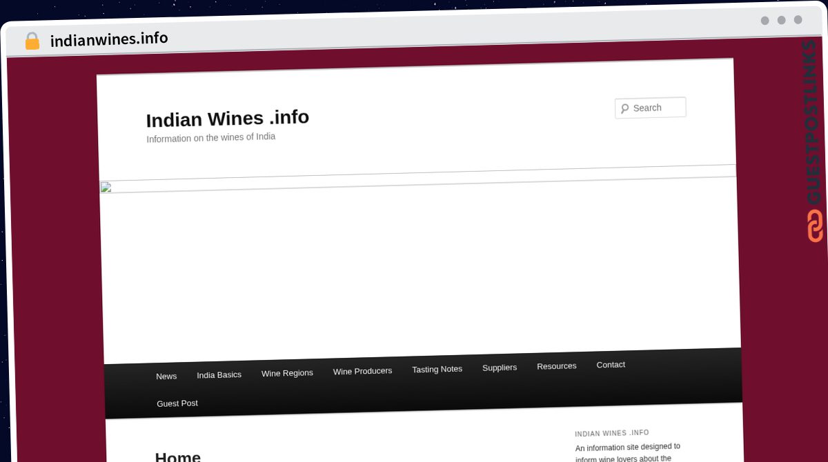 Publish Guest Post on indianwines.info