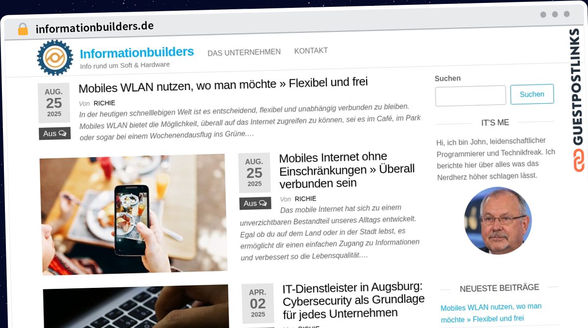 Publish Guest Post on informationbuilders.de