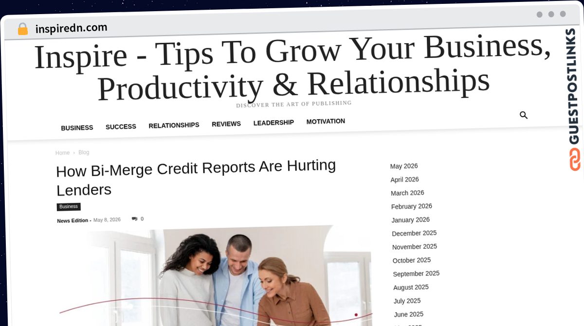 Publish Guest Post on inspiredn.com