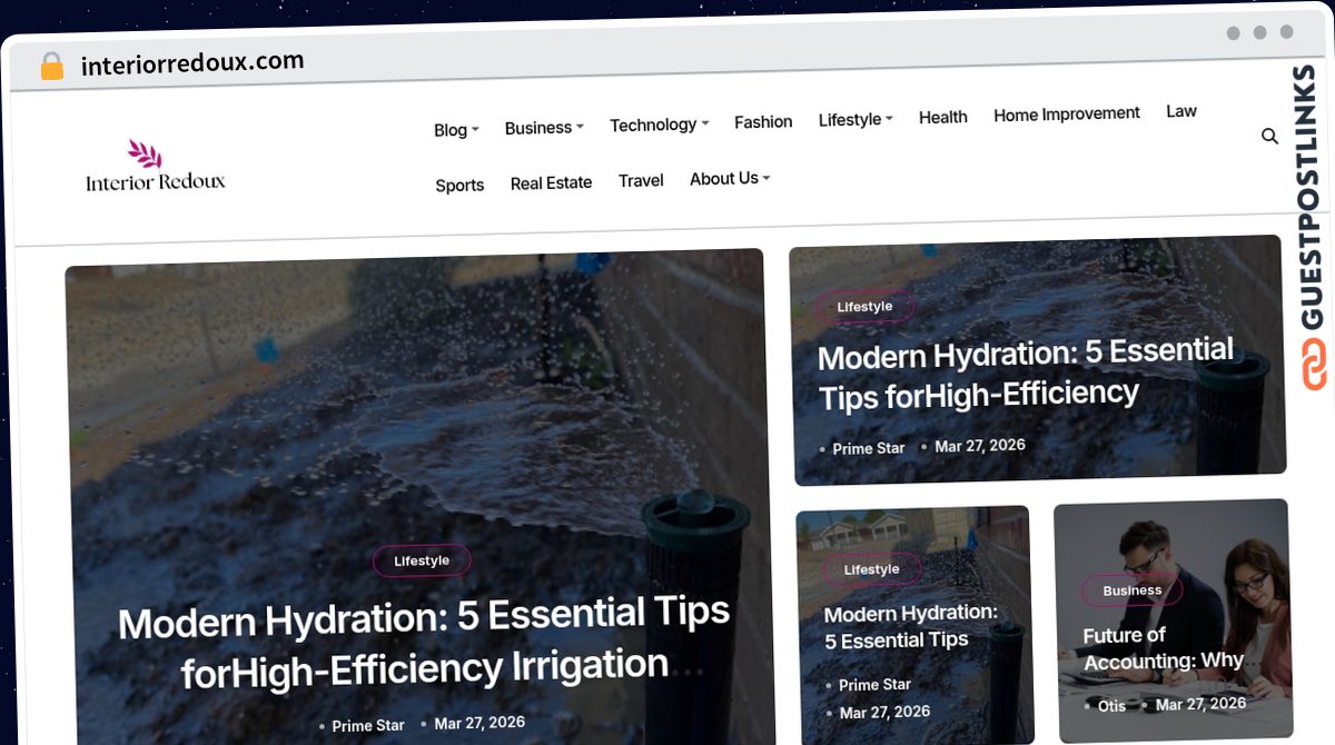 Publish Guest Post on interiorredoux.com