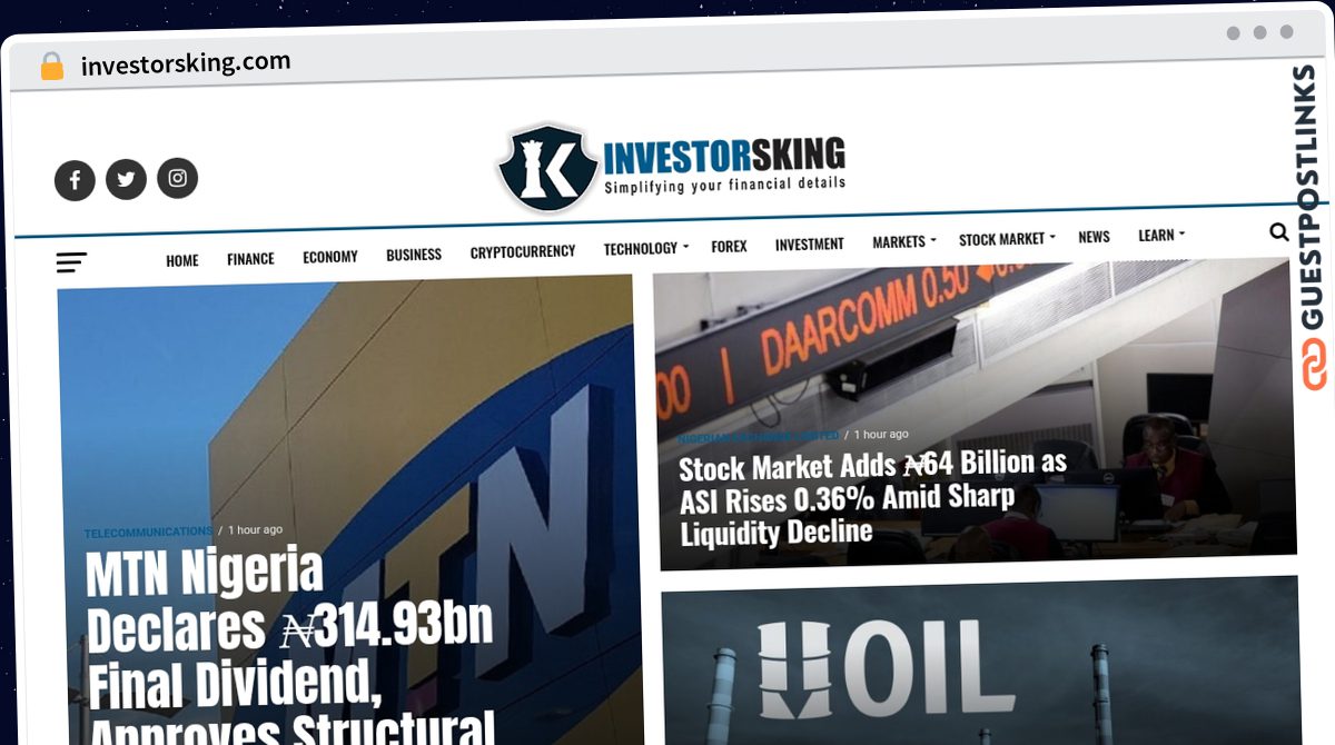 Publish Guest Post on investorsking.com