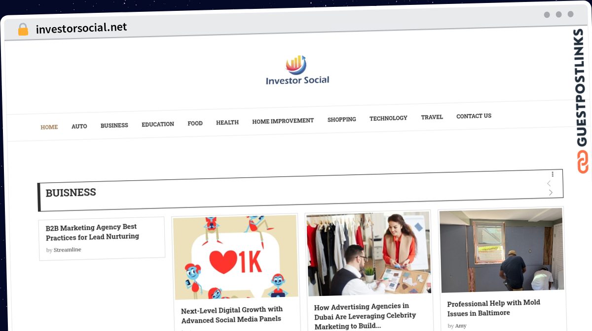 Publish Guest Post on investorsocial.net