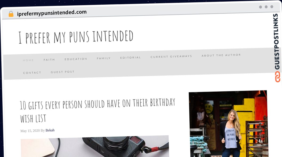 Publish Guest Post on iprefermypunsintended.com