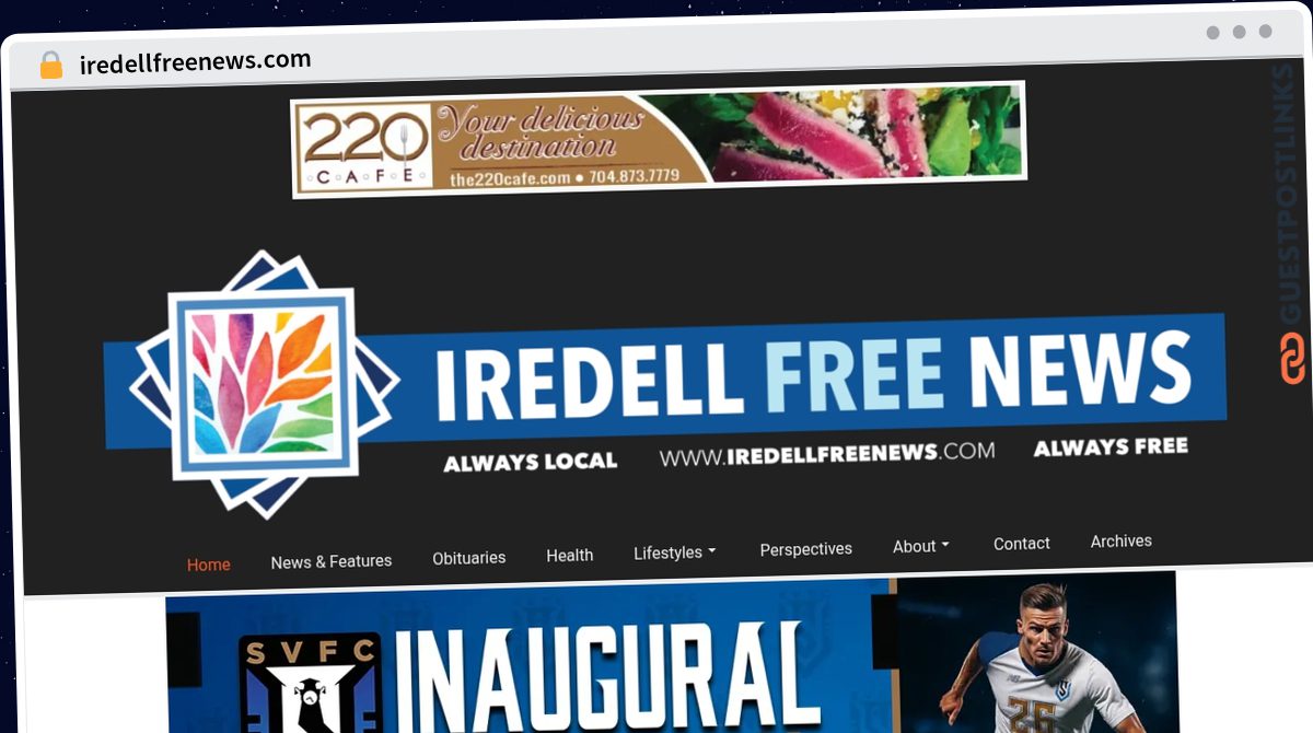 Publish Guest Post on iredellfreenews.com