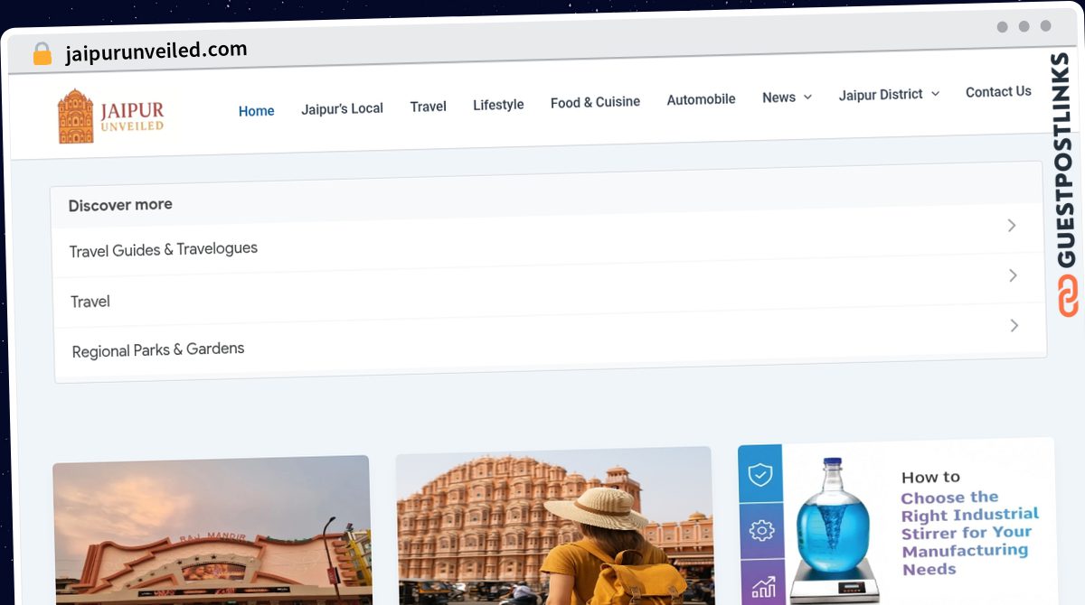 Publish Guest Post on jaipurunveiled.com